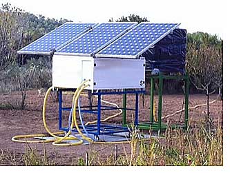 Equipo potabilizador de agua autónomo que funciona con energía solar, en  Vivienda